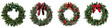 © Luckygraphics - Collection of christmas wreath isolated on transparent or white background