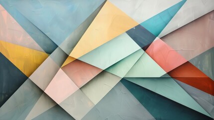 Wall Mural - Abstract Geometric Shapes Background