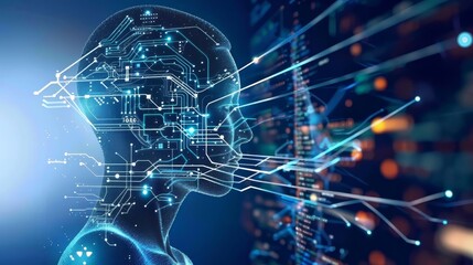Digital Human Head With Circuitry