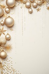 Wall Mural - elegant christmas card backgrounds decoration jewelry