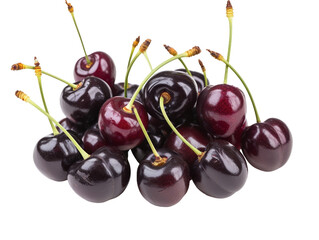 Poster - A bunch of cherries are piled on top of each other