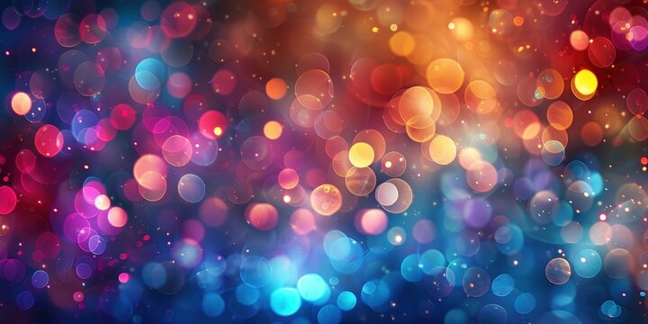 Abstract Background with Colorful Bokeh