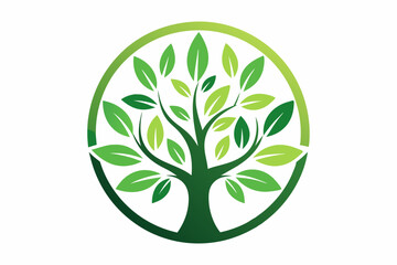Wall Mural - Family tree symbol icon logo template