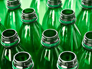 Poster - plastic bottle empty transparent recycling container water environment drink garbage beverage