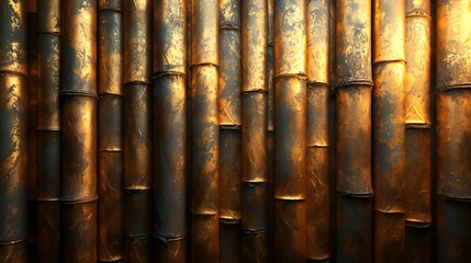 Wall Mural - Bamboo poles - cane poles - graphic resource - fullscreen background 