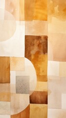 Wall Mural - Light brown and gold abstract flooring collage.