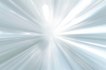 Abstract white background with blurred light rays and speed effect for design, banner or presentation