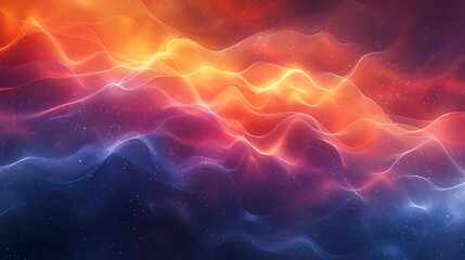 Wall Mural - An abstract background with parallelogram wave and gradient color flow, vivid colors, hd quality, digital art, high contrast, geometric design, modern aesthetic, artistic abstraction