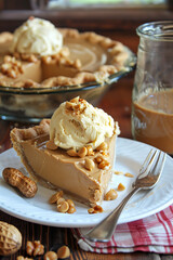 Canvas Print - Rich and creamy Peanut Butter Pie