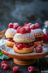 Sticker - Polish Pączki filled with raspberry jam