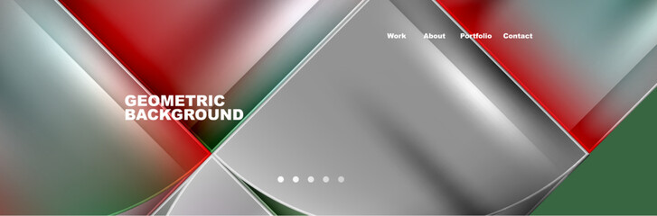 Circle triangle geometric web site page template. Vector Illustration For Wallpaper, Banner, Background, Card, Book Illustration, landing page