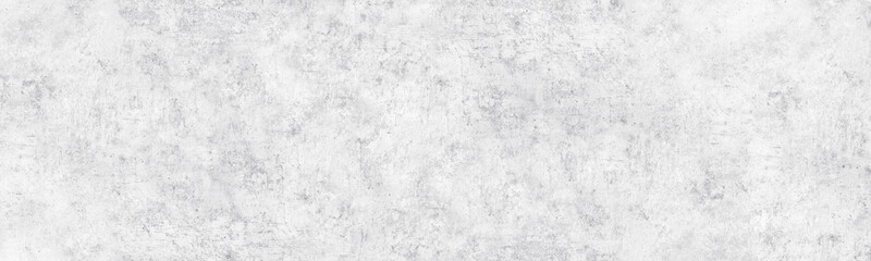 Wall Mural - White washed fine textured concrete wall wide long texture. Whitewashed rough shabby cement surface. Light grunge panoramic banner background