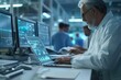 © Pakpong - Doctor Analyzing Medical Data on Laptop in Modern Facility