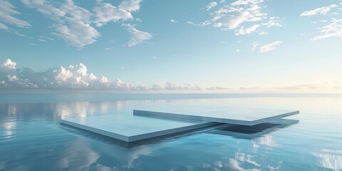 Poster - Floating Platform in the Ocean