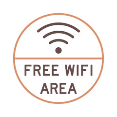 Wall Mural - Vector Free Wifi Signs Black And Blue Set