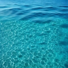 Beautiful turquoise blue ocean water surface