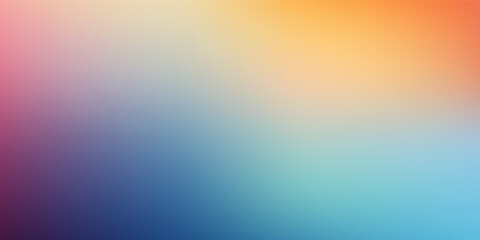 Wall Mural - Smooth and blurry colorful gradient mesh background. Modern bright rainbow colors. Easy editable soft colored vector banner template. Premium quality