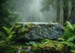 © Erista - product media with stones in the forest, a fresh natural atmosphere