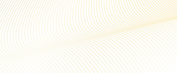Wall Mural - vector abstract gold wavy line pattern golden color smooth gradient on white transparent background 