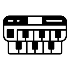 Poster - Organ icon. black fill icon