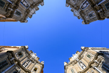 Poster - Sicily Villena Square, Quattro Canti - Palermo, Italy