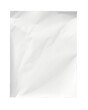 © tohceenilas - Crumpled white paper sheet isolated on a white background, useful for design elements, textures, and backgrounds.