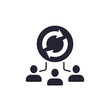 © nexusby - Staff rotation icon with people