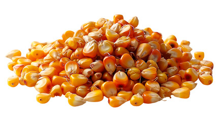 Wall Mural - Fresh tasty dried corn seeds on a transparent background