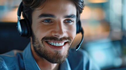 Sticker - Customer support calls to contact us agency's call center feature telemarketing professionals for consultant help. SMS, operator, and male customer support during sale consultation