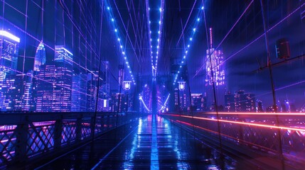 Brooklyn Bridge at night