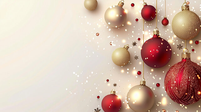 Festive Holiday Background Template with Copy Space for Text Illustration.