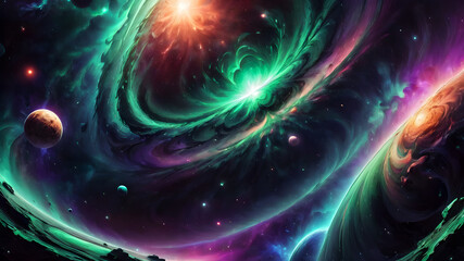 Wall Mural - space galaxy, nebula. Starry night space. Universal science astronomy. Supernova background wallpaper