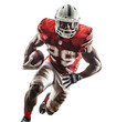 © Irfan - American Football player on isolated transparent background