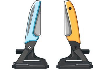 Wall Mural - A pair of scissors on a desk or table, ready for use