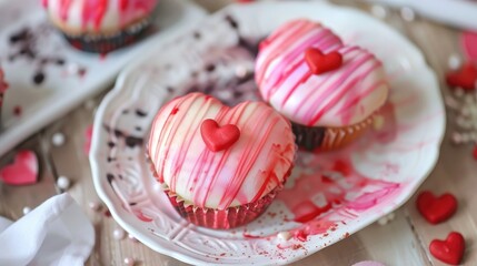 Sticker - Delicious watercolor themed Valentine s Day treats