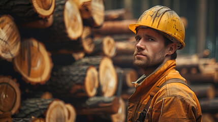 A sawmill employee