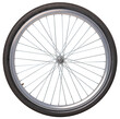 © Piotr - Bicycle wheel with front fork tire. Isolated background.