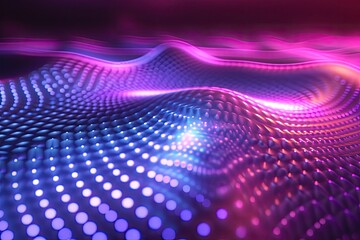 Leinwandbilder - a computer screen with a colorful background, Investigate particle-wave duality