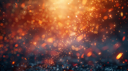Wall Mural - fireworks at new year and copy space - abstract holiday background