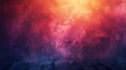 Wall Mural - grainy warm gradient with noise orange black purple red blue colors banner poster cover abstract bac