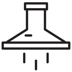 Sticker - Aspirator Fan Cooking Line Icon