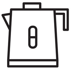 Sticker - Kettle Gadget Kitchen Line Icon