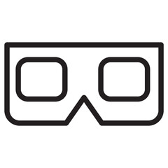 Poster - Film Glasses Movie Line Icon