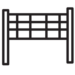 Poster - Exercise Net Sport Line Icon