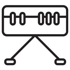 Poster - Keyboards Melody Sound Line Icon