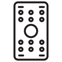 Sticker - Tv Control Remote Line Icon