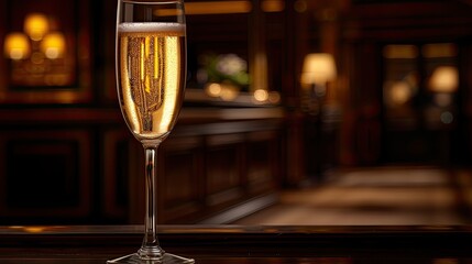 Poster - glass of champagne HD 8K wallpaper Stock Photographic Image  