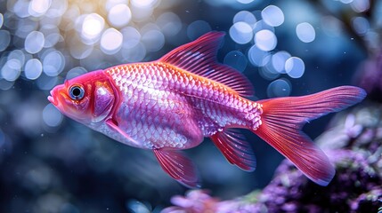 goldfish in aquarium HD 8K wallpaper Stock Photographic Image  