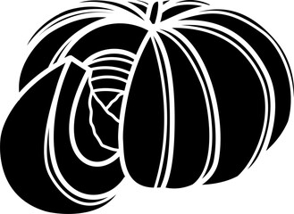 Canvas Print - Pumpkin illustration vector