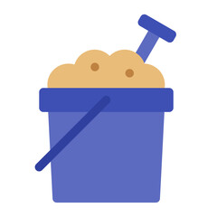 Sticker - sand bucket icon 